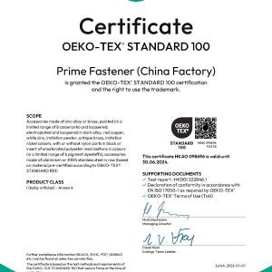 OEKO-TEX-Certificate